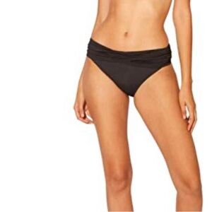 Bleu Rod Beattie women’s James Bonded Sarong Bikini Bottom in black size 14 NEW